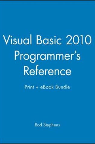 Cover of Visual Basic 2010 Programmer's Reference Print + eBook Bundle