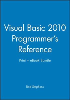 Book cover for Visual Basic 2010 Programmer's Reference Print + eBook Bundle