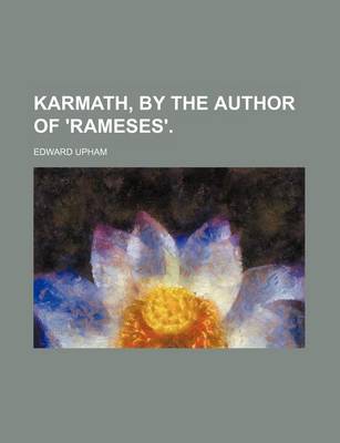 Book cover for Karmath, by the Author of 'Rameses'.