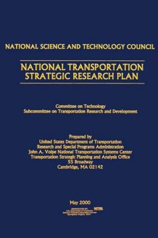 Cover of National Transportation Strategic Research Plan