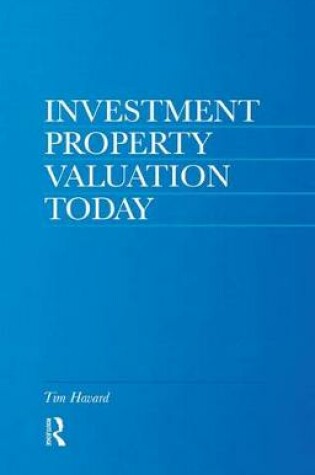 Cover of Investment Property Valuation Today