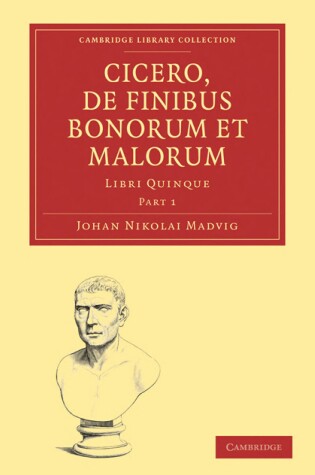 Cover of Cicero, De Finibus Bonorum Et Malorum