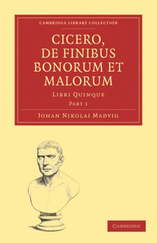 Book cover for Cicero, De Finibus Bonorum Et Malorum