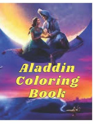 Book cover for Aladdin Coloring Book