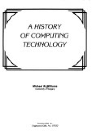 Cover of History of Computing Technology