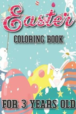 Cover of Easter coloring book for 3 years old