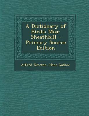 Book cover for A Dictionary of Birds