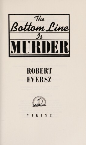 Book cover for The Bottom Line is Murder