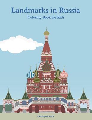 Book cover for Landmarks in Russia Coloring Book for Kids