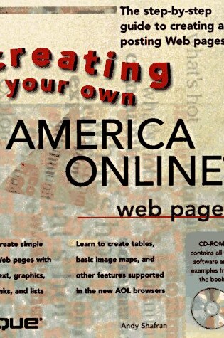 Cover of Creating Your Own America Online Web Pages