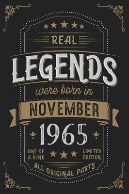 Book cover for Real Legends were born in November 1965