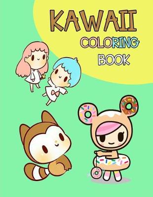 Book cover for Kawaii Coloring Book