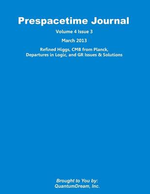 Cover of Prespacetime Journal Volume 4 Issue 3