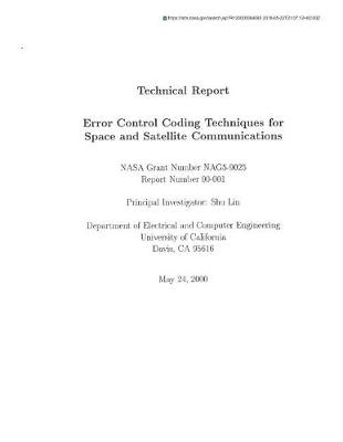 Book cover for Error Control Coding Techniques for Space and Satellite Communications