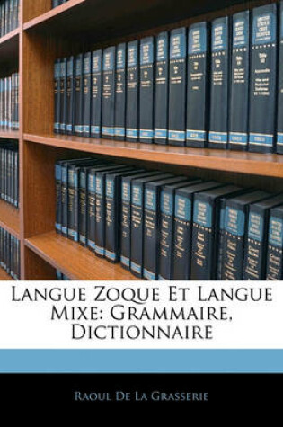 Cover of Langue Zoque Et Langue Mixe