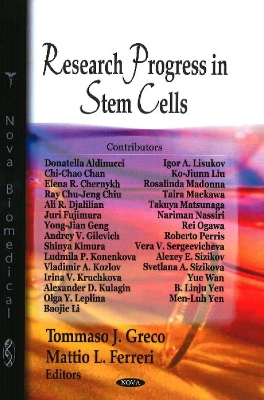 Book cover for Research Progress in Stem Cells