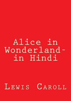 Book cover for Alice in Wonderland- in Hindi