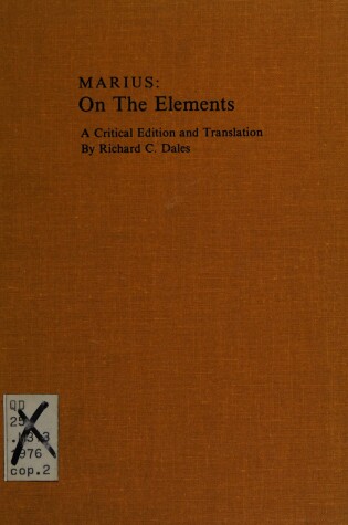 Cover of The Elements