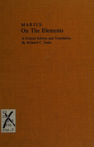 Book cover for The Elements