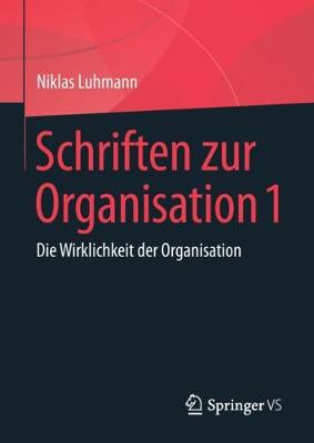 Book cover for Schriften zur Organisation 1