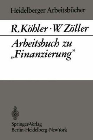 Cover of Arbeitsbuch zu „Finanzierung“