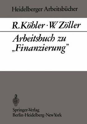 Book cover for Arbeitsbuch zu „Finanzierung“