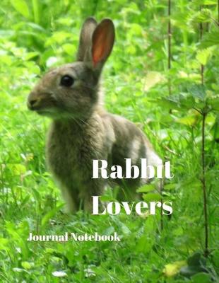 Book cover for Rabbit Lovers Journal Notebook