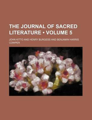 Book cover for The Journal of Sacred Literature (Volume 5)