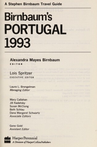 Cover of Birnbaum Portugal 93 Birnbaum