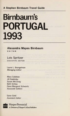 Book cover for Birnbaum Portugal 93 Birnbaum