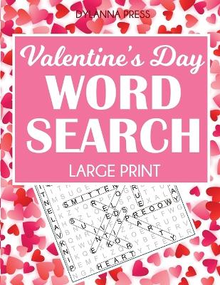 Book cover for Valentine's Day Word Search Large Print