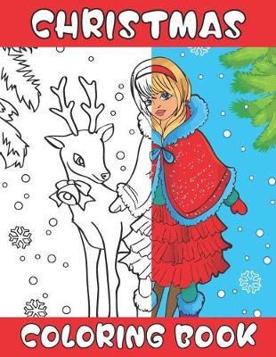 Book cover for Christmas coloring book