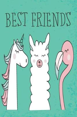 Book cover for Unicorn, Llama, Flamingo Best of Friends Mid Year Academic Journal For Teachers, Students & Parents