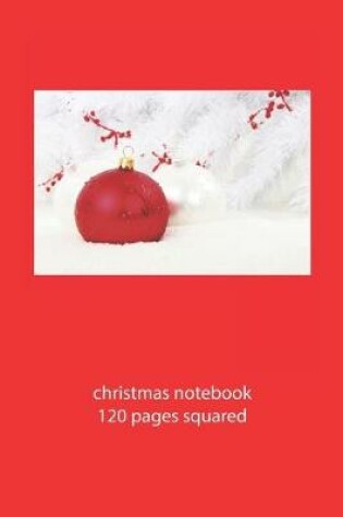 Cover of christmas notebook 120 pages squared