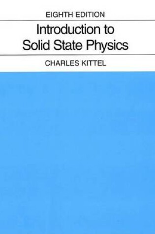 Cover of Introduction to Solid State Physics