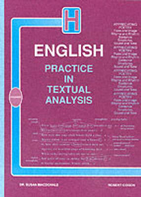 Book cover for Practice in Textual Analysis Higher English