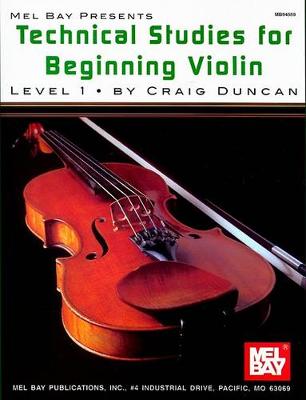 Book cover for Technical Studies For Beginning Violin