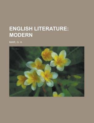 Book cover for English Literature; Modern