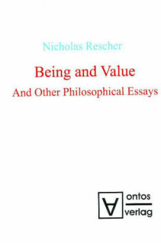 Cover of Being and Value