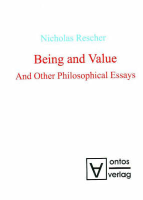 Book cover for Being and Value