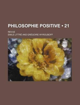 Book cover for Philosophie Positive (21); Revue