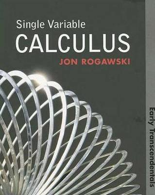 Book cover for Single Variable Calculus: Early Transcendentals