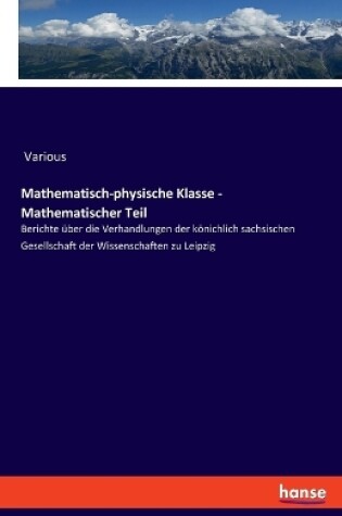 Cover of Mathematisch-physische Klasse - Mathematischer Teil