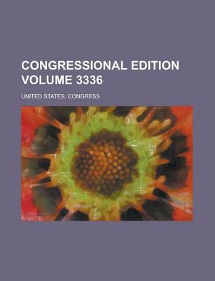 Book cover for Congressional Edition Volume 3336