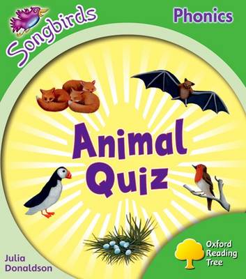 Book cover for Oxford Reading Tree: Level 2: More Songbirds Phonics: Animal Quiz