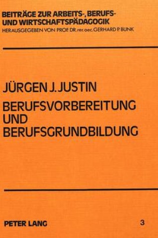 Cover of Berufsvorbereitung Und Berufsgrundbildung