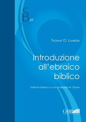 Book cover for Introduzione All'ebraico Biblico