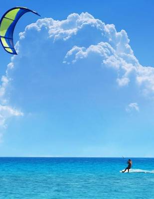 Book cover for Jumbo Oversized Kite Surfing in Hawaii