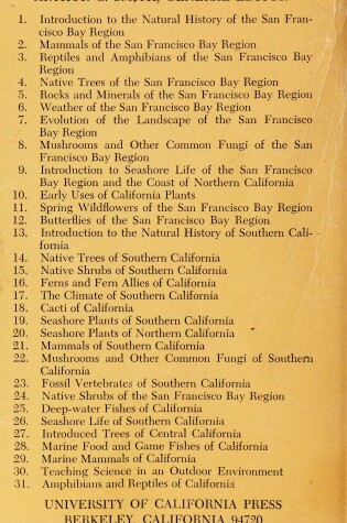 Cover of Rocks and Minerals of the San Francisco Bay Region