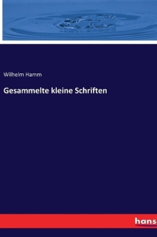 Cover of Gesammelte kleine Schriften